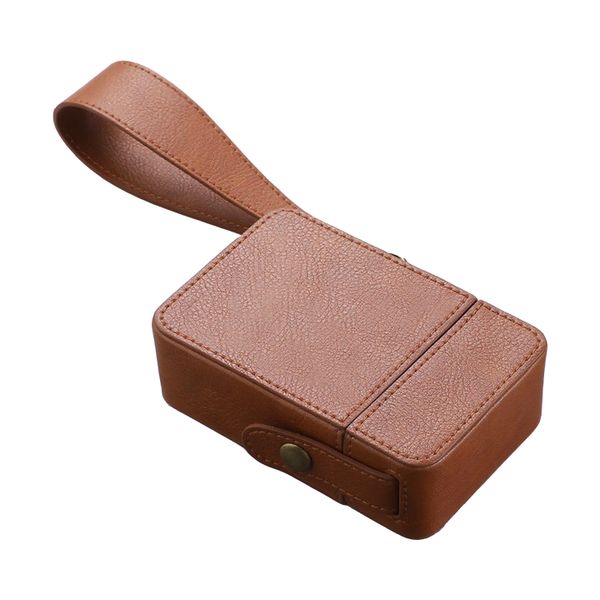 Moisture Proof Leather Cigarette Case with Keychain Pressure Resistant