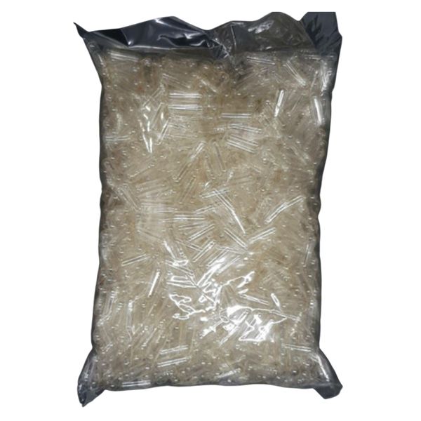 1000 x Clear empty gelatin capsules - Size 0