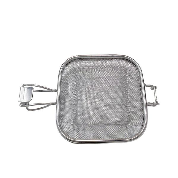 25.5cm Stainless Steel Braai Broodjie Basket Sandwich Grill Press - Silver