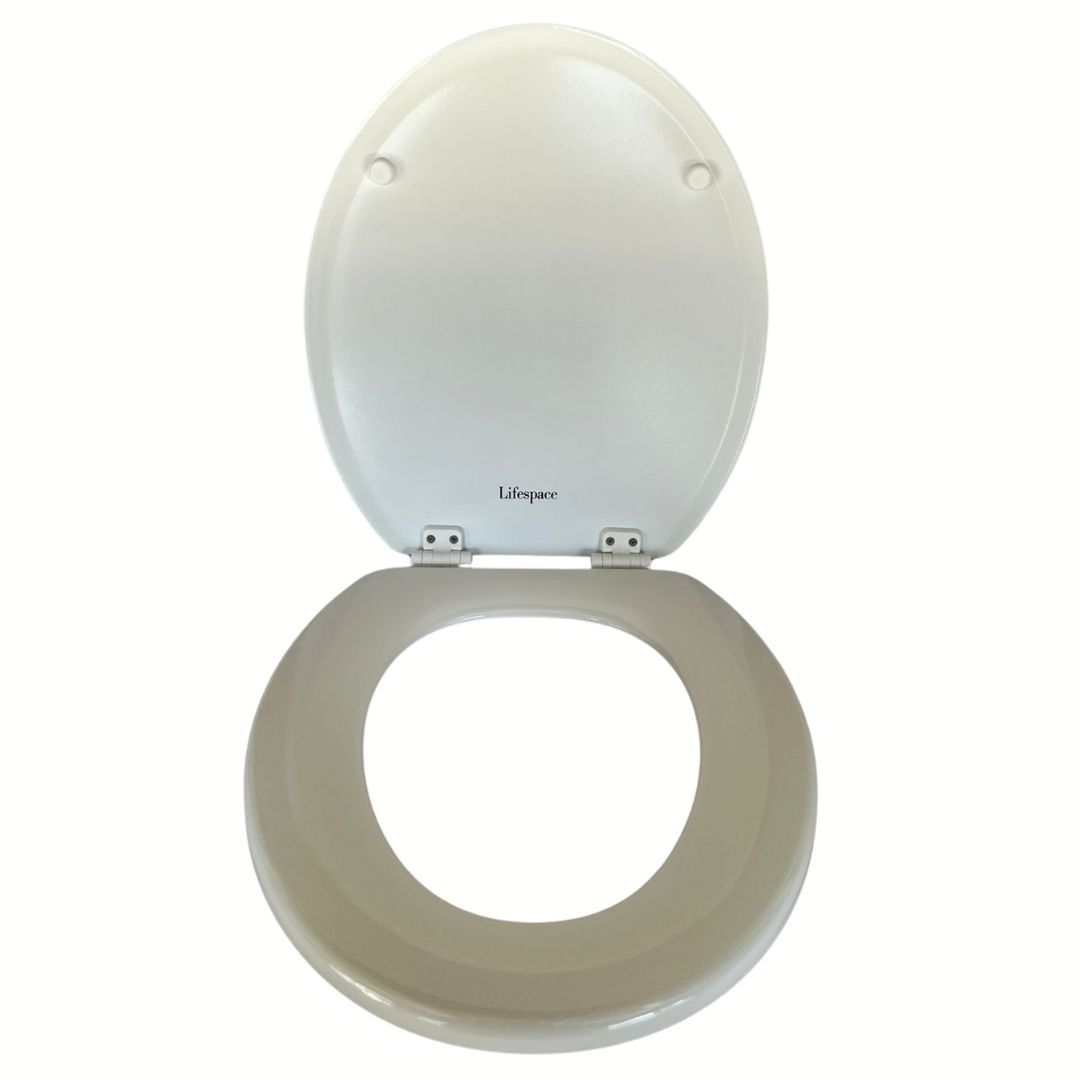 Lifespace Leading Design Premium Wood Toilet Seat - Econo White