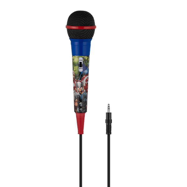 Kids Auxiliary Karaoke Microphone with 3m Cable - Marvel Avengers