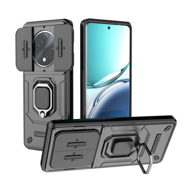 Phone Case Compatible With Oppo F27 Pro Plus Window Pushing Ring Case