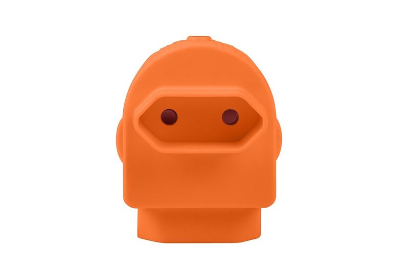 Electricmate Twin Euromate Adaptor Loose Orange