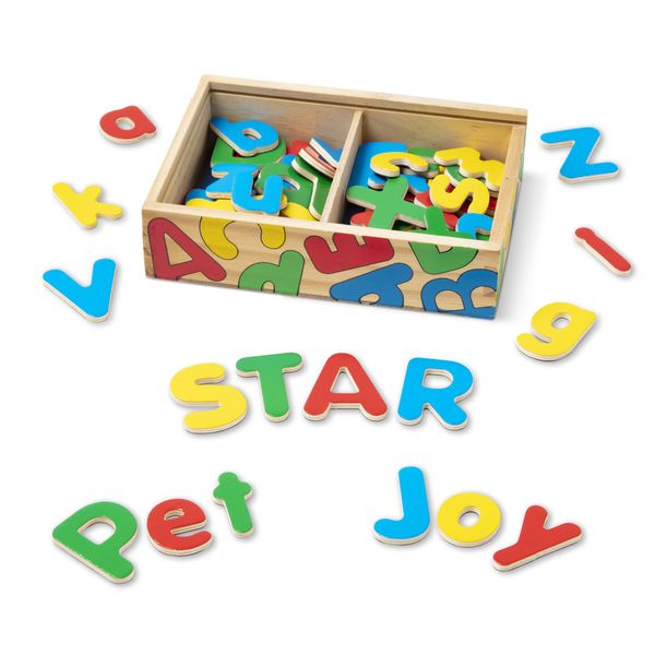 Melissa &amp; Doug Magnetic Wooden Alphabet (52 Pieces)
