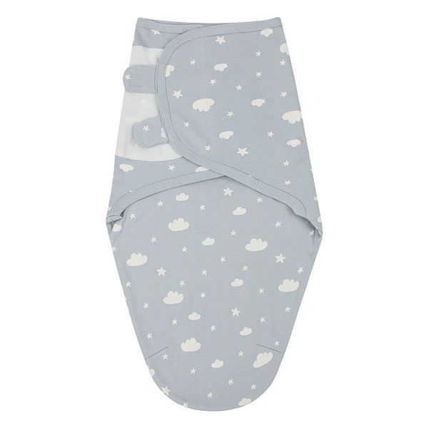 Newborn Baby Swaddle Wrap - Soft Cotton Adjustable Sleep Sack for 0-4Months