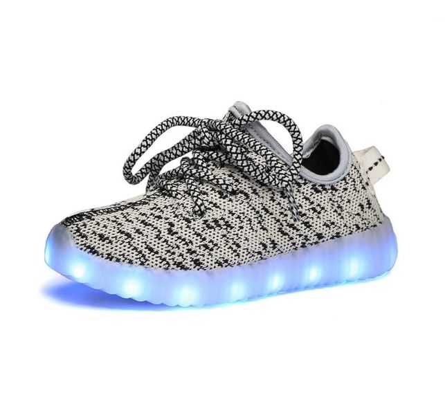 Kids Izy Style LED Sneakers - White