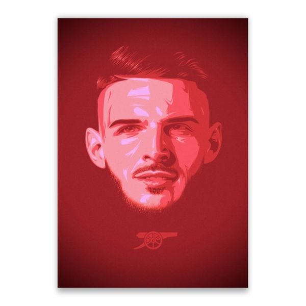 Declan Rice Face Gunner Poster - A1