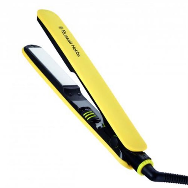 Russell Hobbs Yellow Retro Hair Straightener