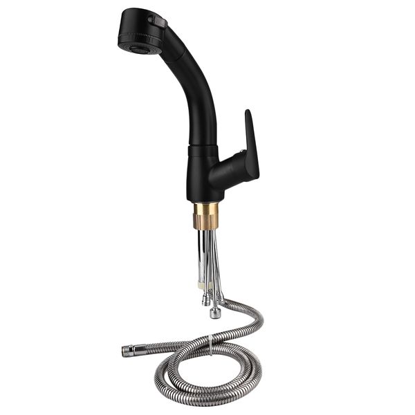 Out Kitchen Faucet Cold Water Black image