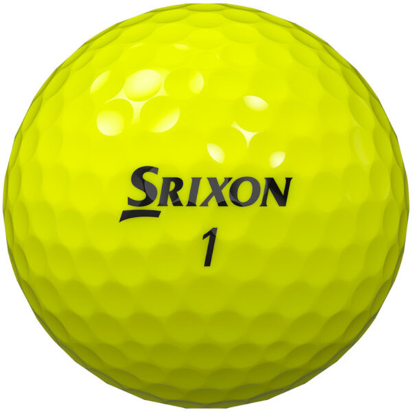Srixon Z-Star Tour Yellow Golf Balls - 3-Piece Urethane Tour Performance