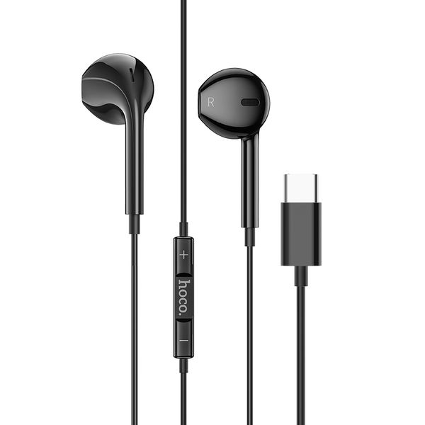 Type C Wired Earphones Compatible With Huawei |Xiaomi| Samsung hoco.m101-B
