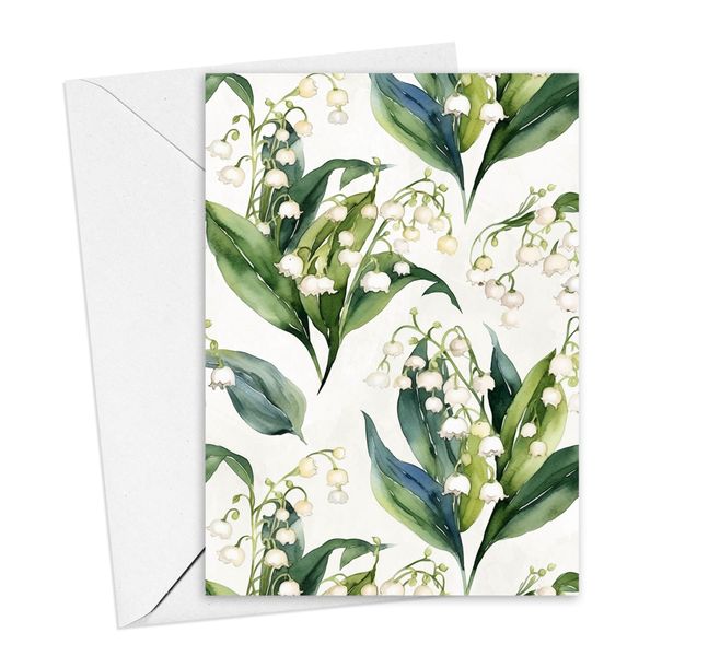 Greeting Cards: "Lily of the Valley" (5 Pack)