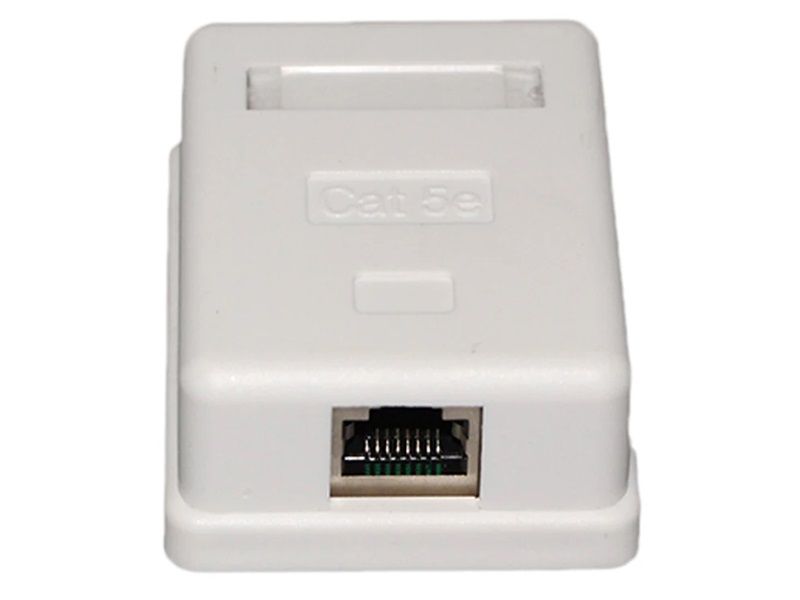 ZATECH CAT5 Shielded RJ45 Wall Box Single FTP Port Network Connectivity