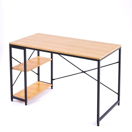 Computer Desk Study Table Office Workstation Gaming Desk with 2 Shelves Image