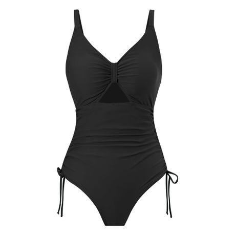 Olive Tree - Ladies Plus-Size V Neck 2-Piece Tummy Control Swimdress-Black, Shop Today. Get it Tomorrow!