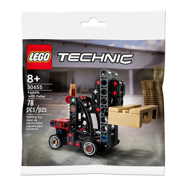 LEGO® Technic Forklift with Pallet Polybag 30655 Building Toy Cars (78 Pieces)