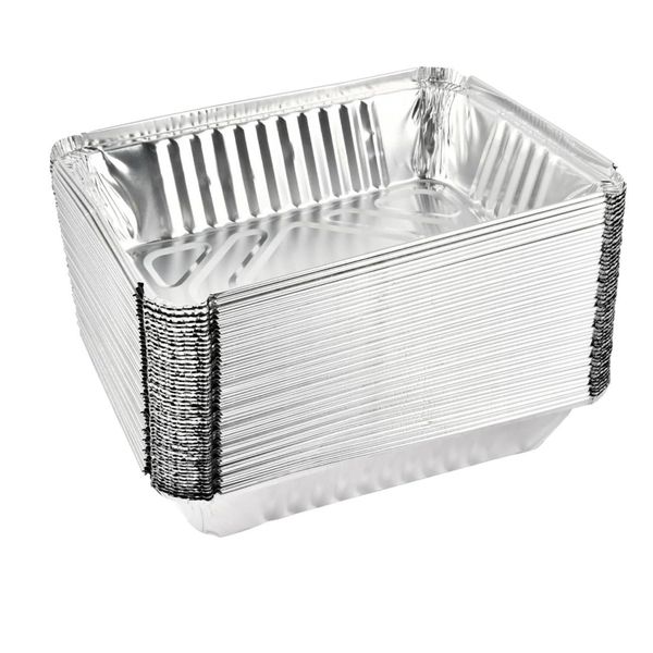 Foil Roasting Pan with Foil Lid- Pack of 10