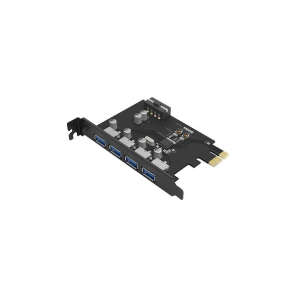Orico 4 Port USB3.0 PCI-E Expansion Card-Four high speed USB3.0 ports