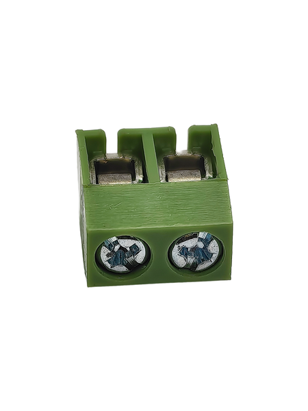 MRT12P5-2E 5mm Screw Clamp Terminal Block 2-Way 10A 250V Green