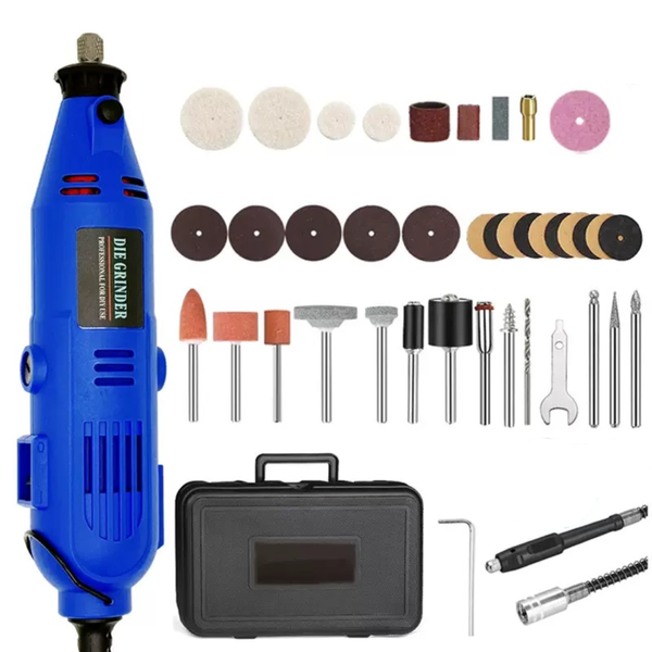 Rotary Tool Kit 130W with Flex Shaft and 40 Piece Accessories Grinding