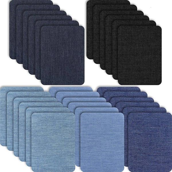 30pc Iron on Fabric Patches Denim Jean Repair Patches Repair Patch Kit