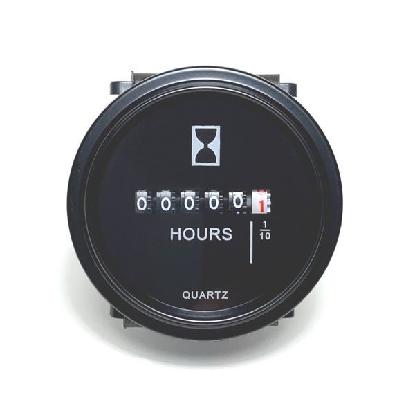 Hour Meter Quartz Electro-Mechanical Round DC