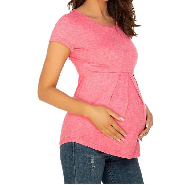 Maternity and Nursing T-Shirt - Women's Summer Maternity Clothing