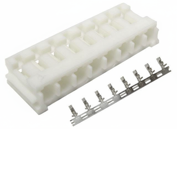XY133-08HT: 2.5mm 8-Way In-line Locking Cable End Wafer