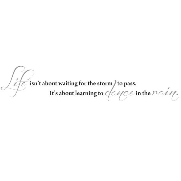 Fantastick - Dance In The Rain Vinyl Wall Poetry