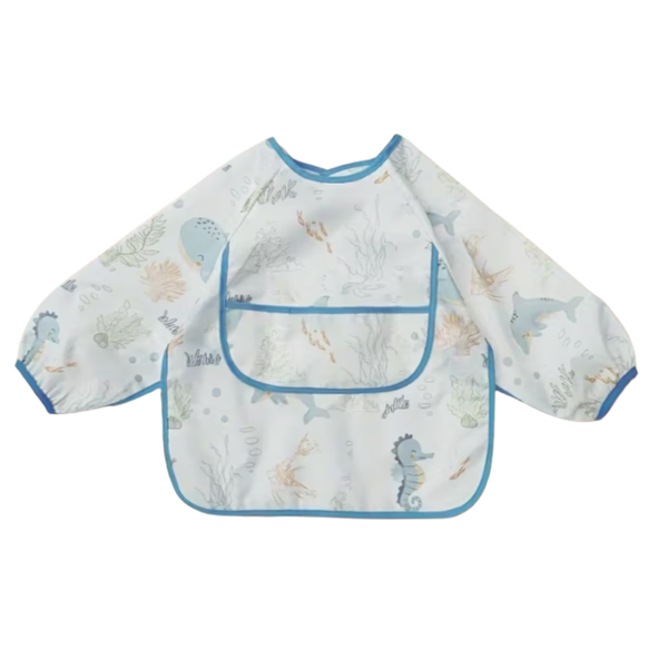 Long-Sleeved Waterproof Wearable Feeding Bib 12-36 months