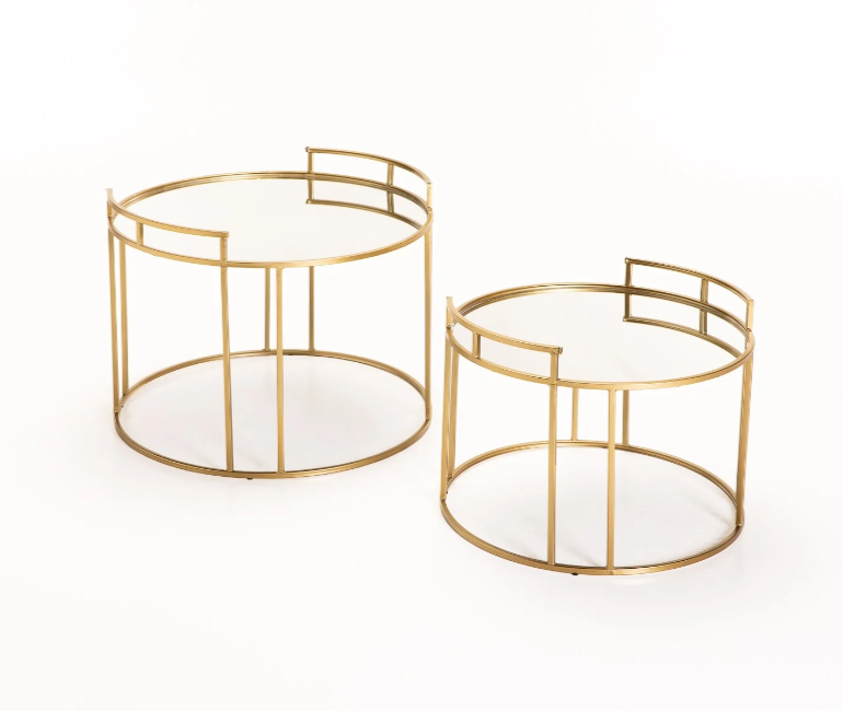 Gold Round Coffee Table With Mirror Top | Shop Today. Get it Tomorrow! | takealot.com