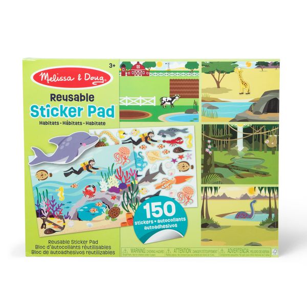 Melissa &amp; Doug Habitats Reusable Sticker Pad