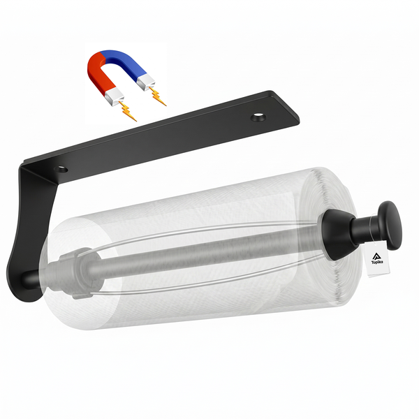 Topika - Paper Towel Holder, Magnetic Stainless Steel Kitchen Tissue Holder
