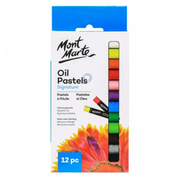 Mont Marte Oil Pastels 12pce