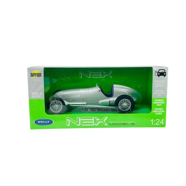 Welly -1/24 Mercedes-Benz W125 Silver Arrow Silver Street Version