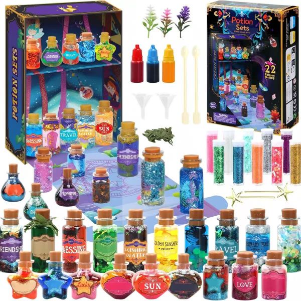 DIY Magic Potions Kit Magic Mix Potion Set Craft Toy 22 Bottles for Kids