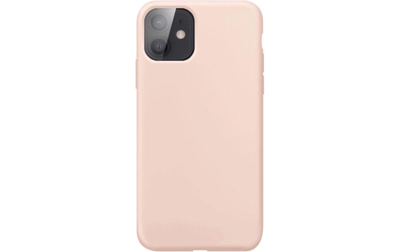 XQISIT Silicone Anti Bacterial Case for iPhone 12 Mini - Pink