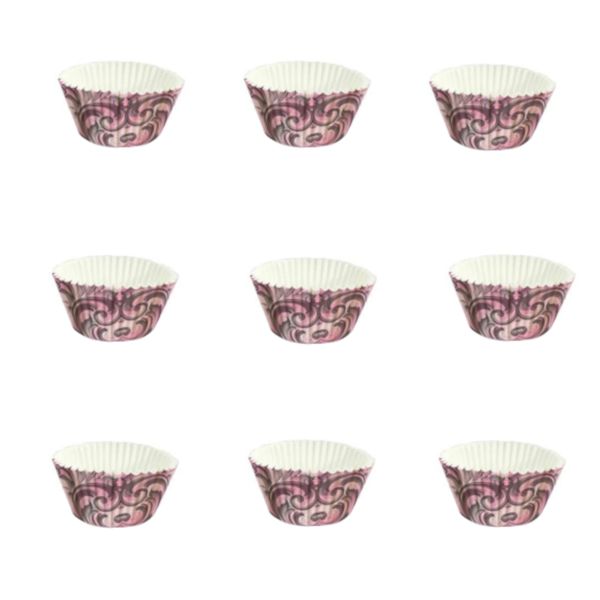 Eddingtons Small Mini Fairy Cake Cupcake Muffin Cases Pink Rococo - 5 x 100 Pack