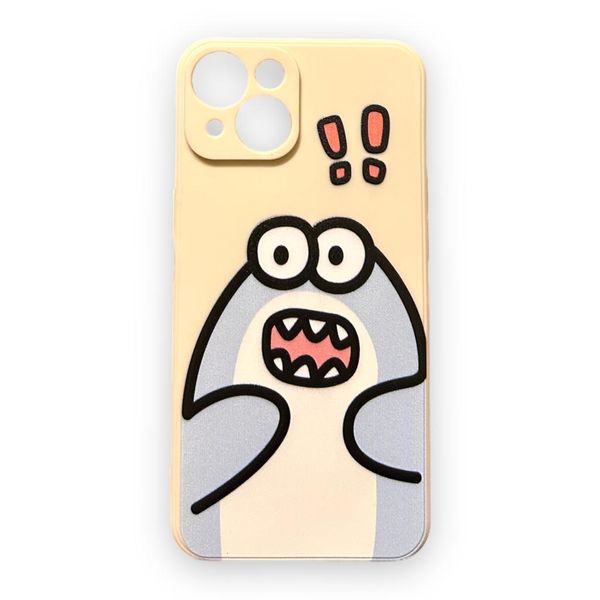 AMA Cartoon Blue Dinosaur Pattern Silicon Case For iPhone 14 Pro Max
