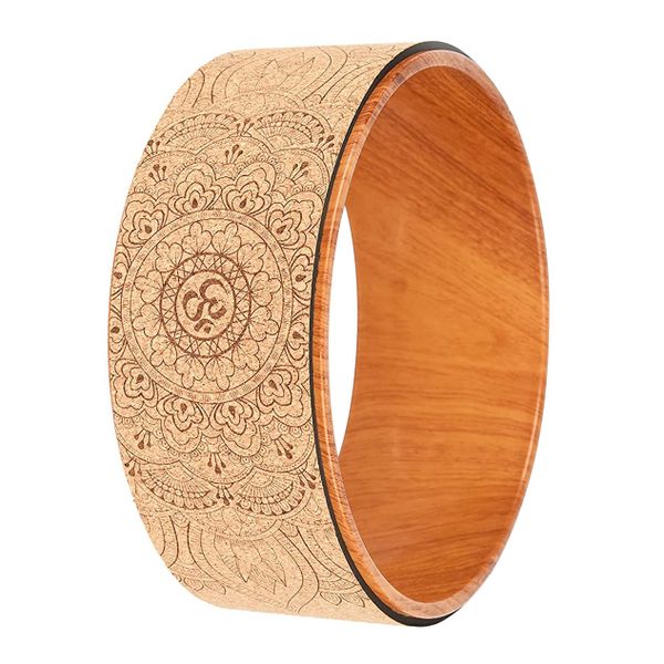Yoga Wheel Back Wheel Yoga Roller Cork Yoga Wheel Wood