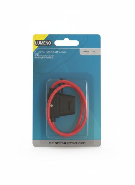 Lumeno In-Line Fuse Holder with LED Indicator