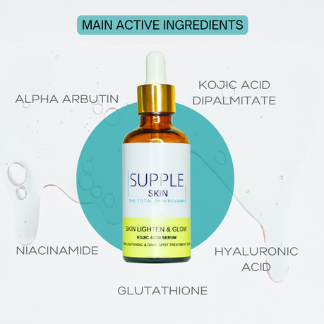 Kojic Acid Serum For Dark spots And Brightening With Glutathione | Shop  Today. Get it Tomorrow!