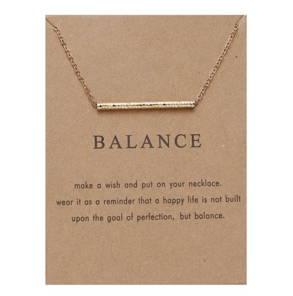 Necklace for women with card-Balance