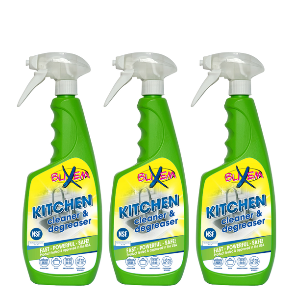 Blixem Kitchen Cleaner &amp; Degreaser 750ml - 3 Pack