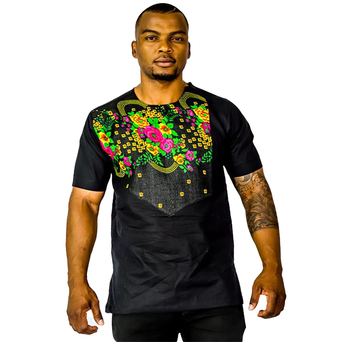 Africa Fashion House Black Patch Tsonga Shirt | Shop Today. Get it ...