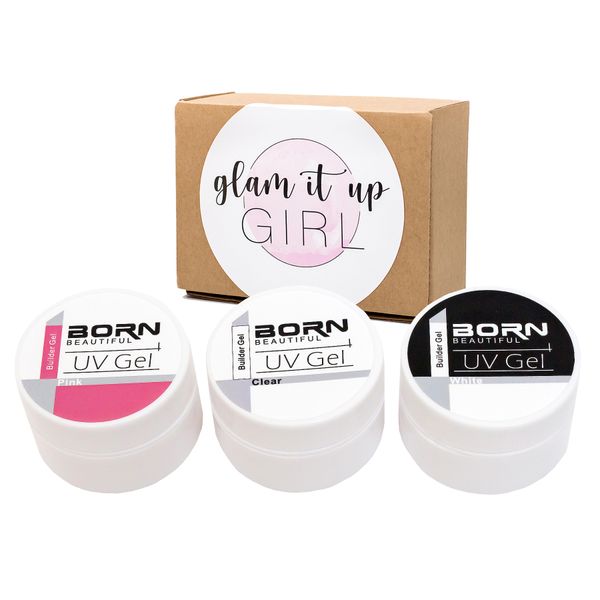 Glam It Up Girl/ UV Gel Nail Builder set of 3 BB