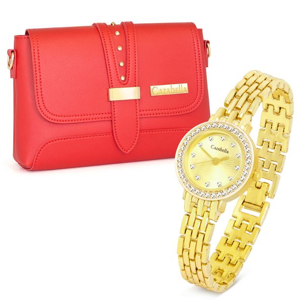 Cazabella Handbag and Watch Combo