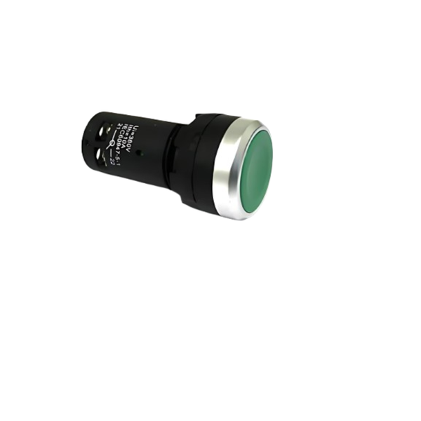 PB300MG Momentary Push Button Green 22mm 1NO+1NC 10A 380VAC IP40