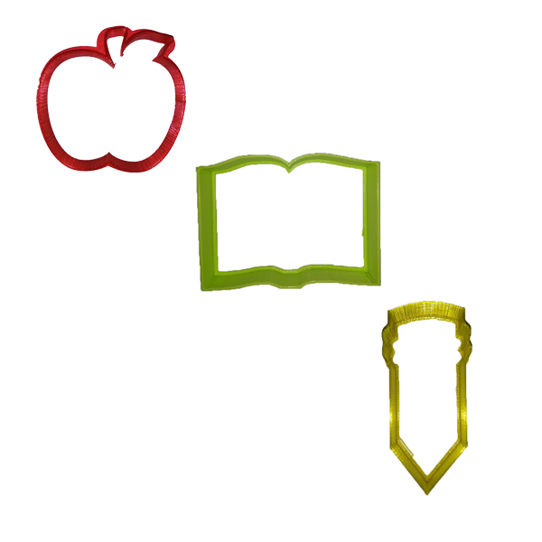 Back to School cookie cutter set 2