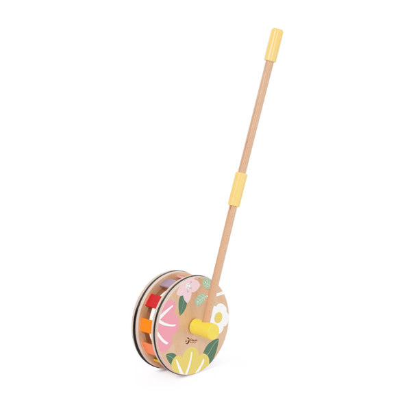 Classic World - Wooden Rainbow Roll - Pull &amp; Push Toy
